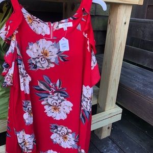 Umgee NWT cold shoulder dress